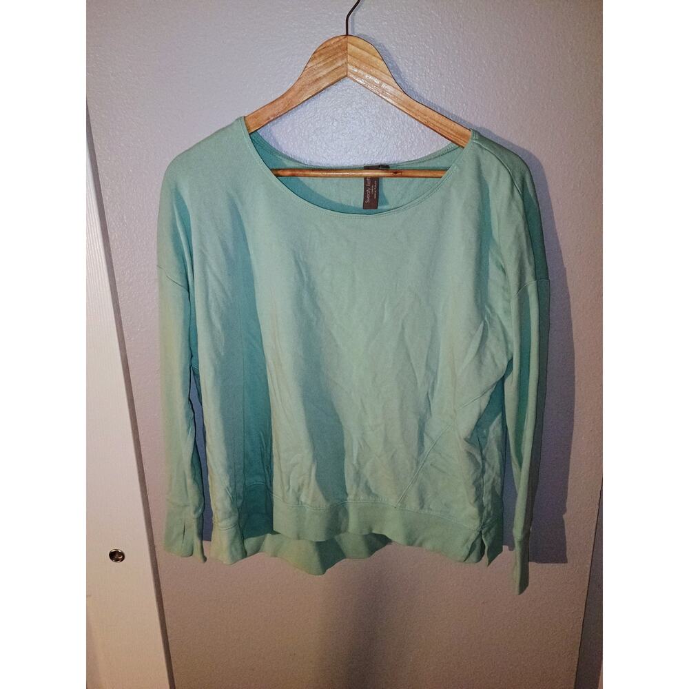 Sweaty Betty London Womens Size M Blue/Mint Long Sleeve Sweater Sweatshirt